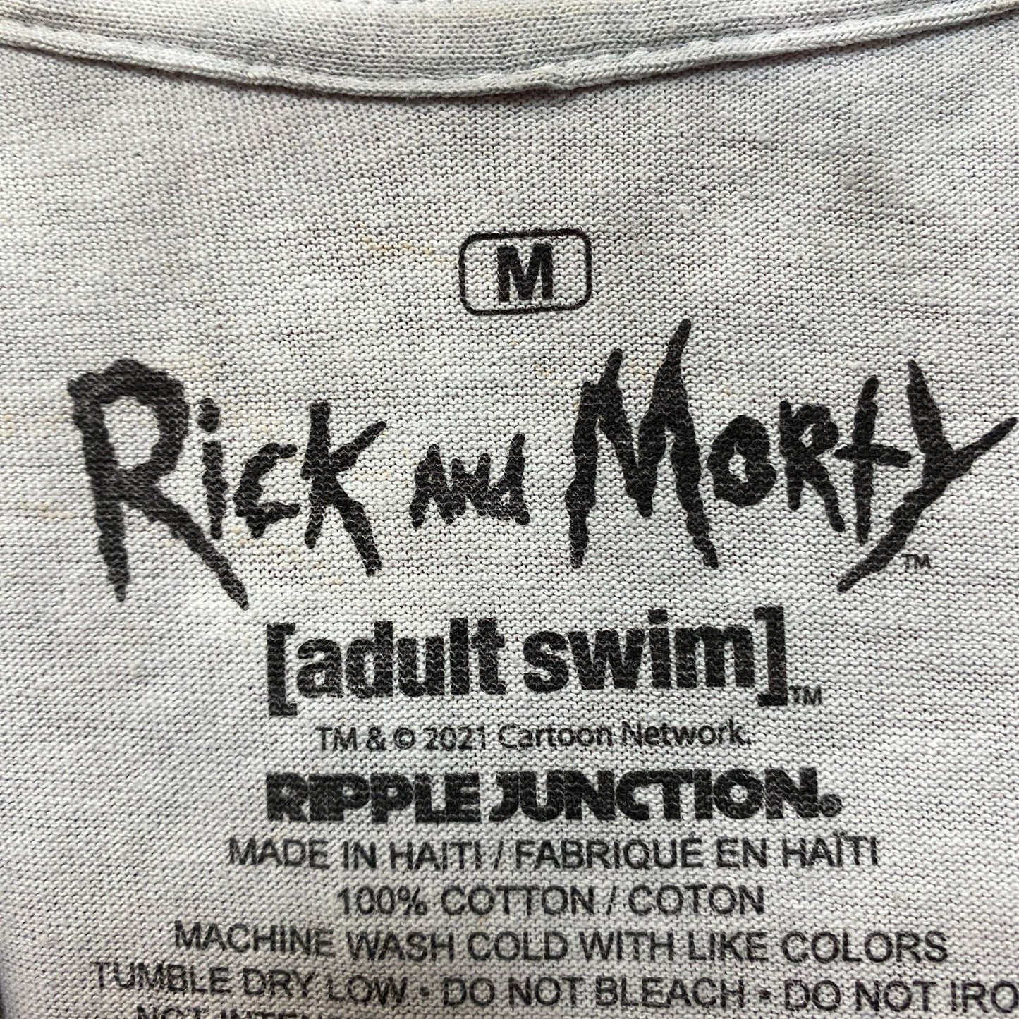 Rick and Morty Infected tiedye Tshirt size medium