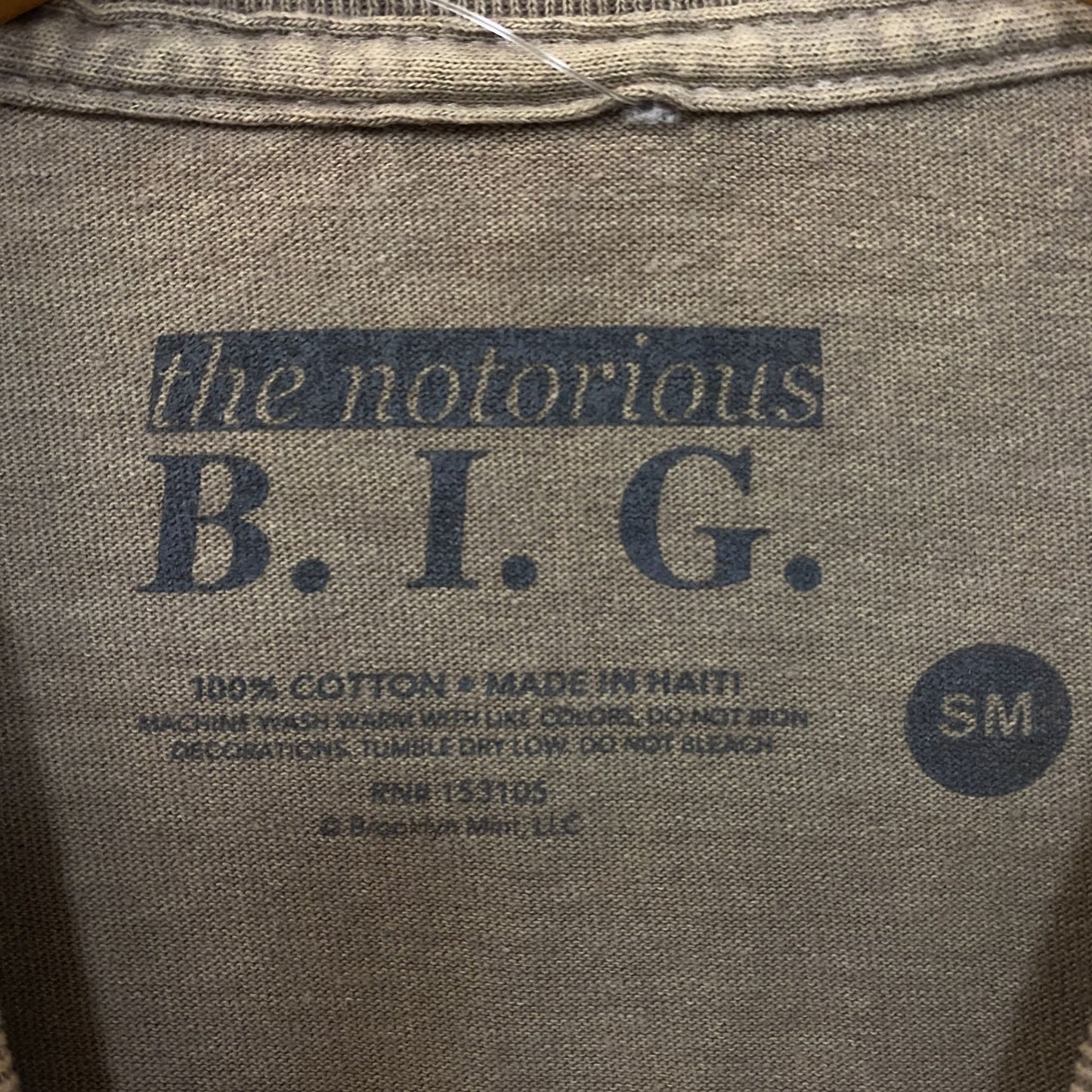 The Notorious B.I.G. Biggie Small Graphic T-Shirt Small