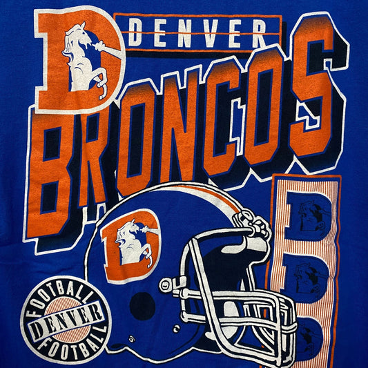 Junk Food Clothing Denver Broncos Checkdown Flea Market T-shirt Small