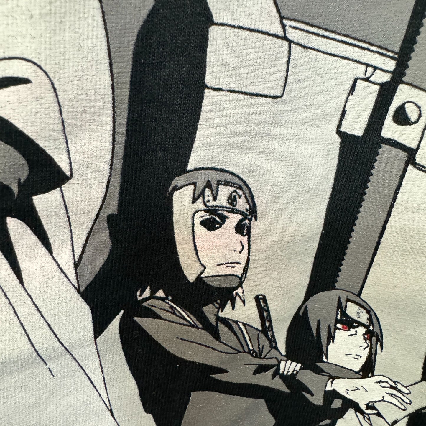 Naruto Shippuden ANBU Black Ops Kakashi Hokages Anime T-shirt size medium