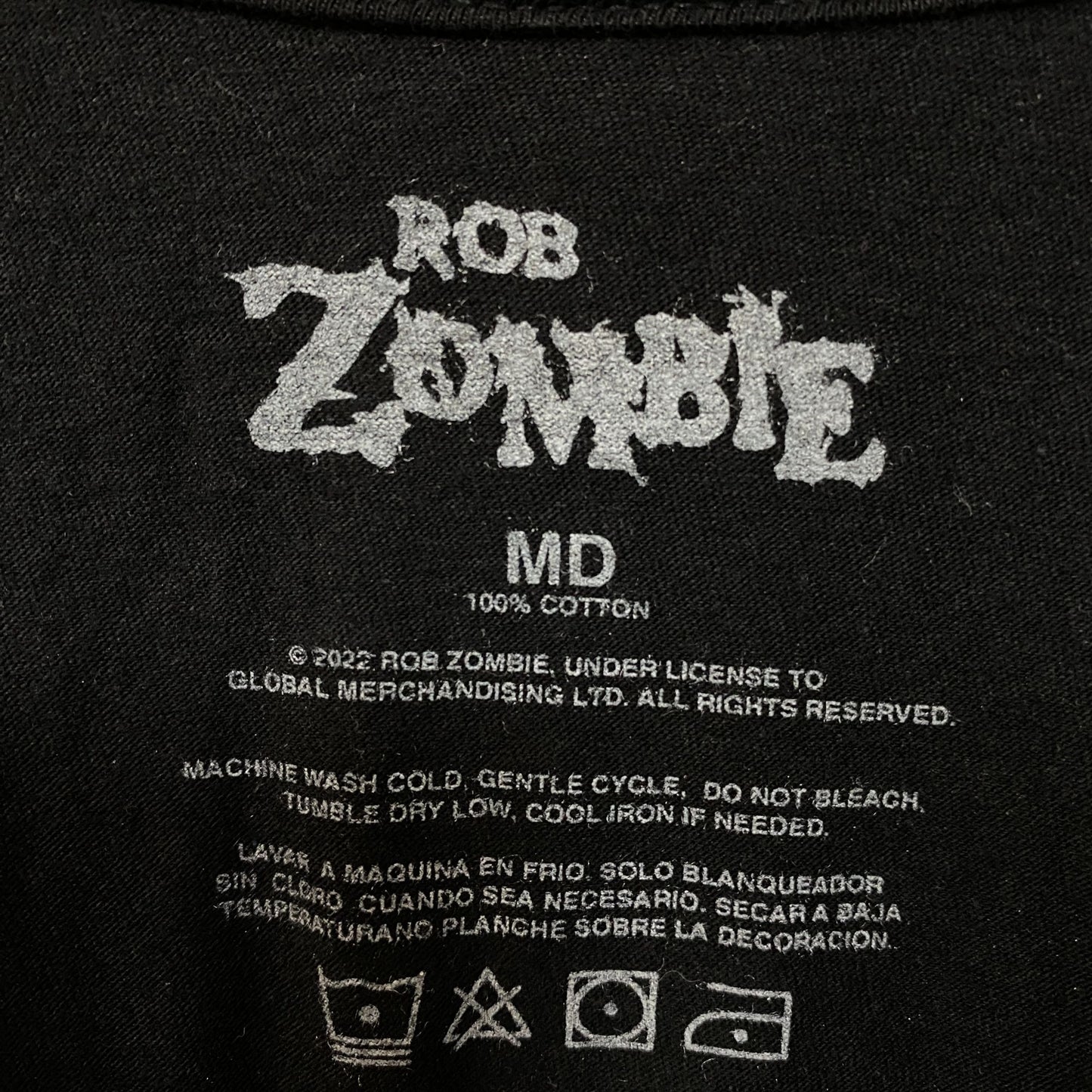 Rob Zombie Death War Graphic Design T-Shirt Medium