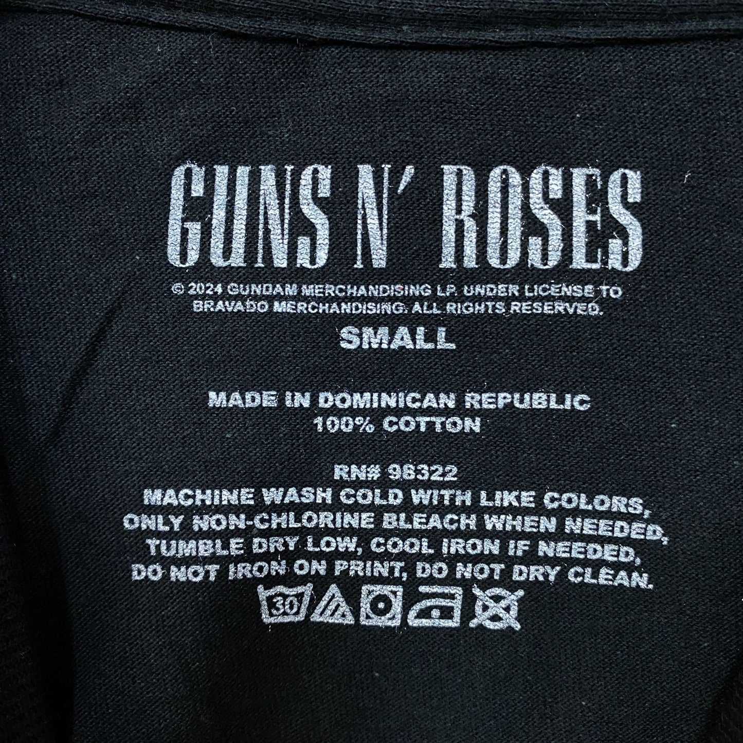 Guns N' Roses Appetite For Destruction Rock Band T-Shirt Small