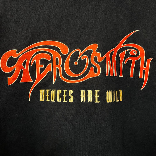 Aerosmith Ace of Spades / Deuces Are Wild Rock Hoodie Small