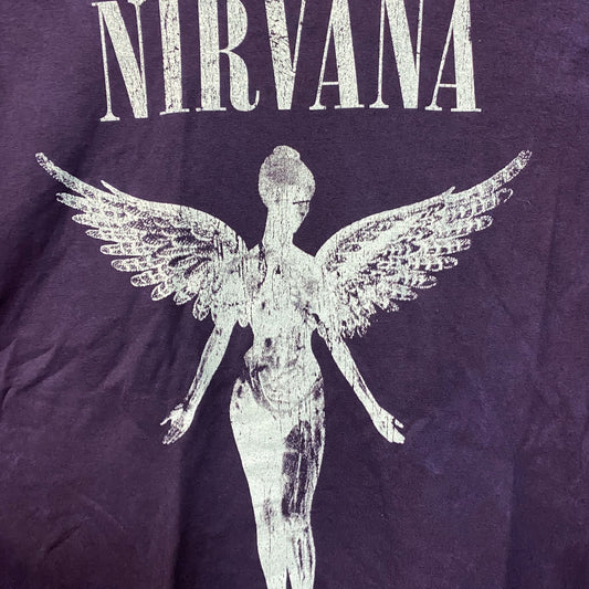 Nirvana Blue Monochrome In Utero Rock tshirt Size Large