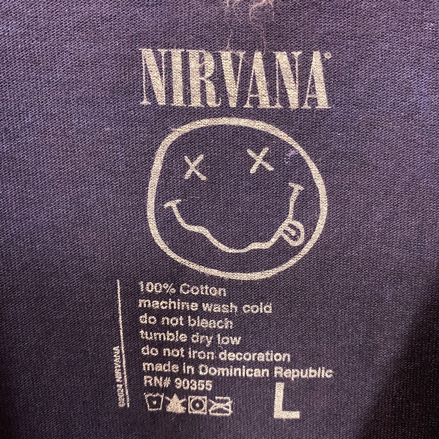 Nirvana Blue Monochrome In Utero Rock tshirt Size Large