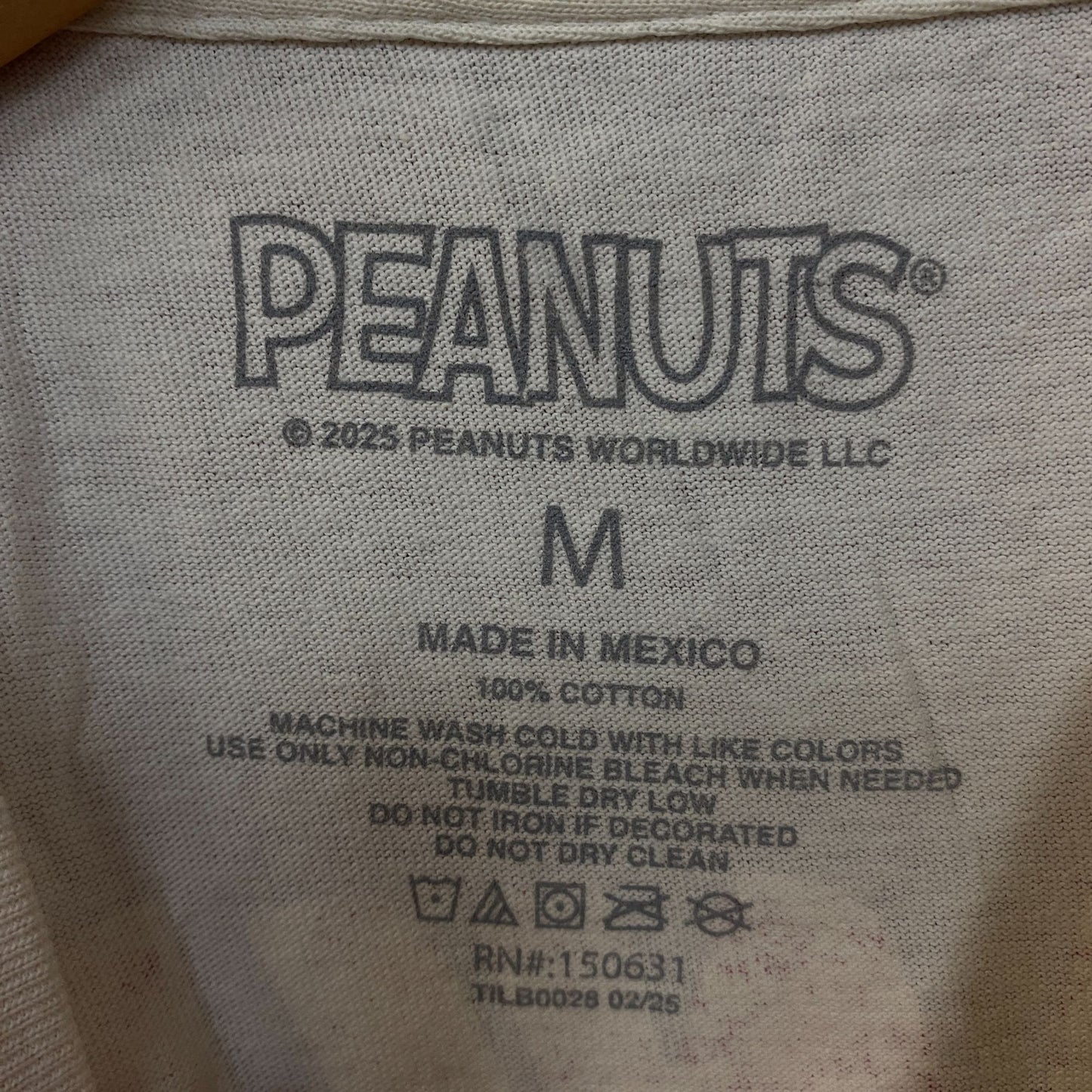 Peanuts Snoopy Skate Camp Graphic T-Shirt Medium