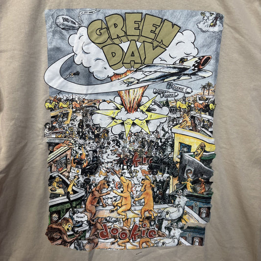 Green Day doookie On Tan T-Shirt XL