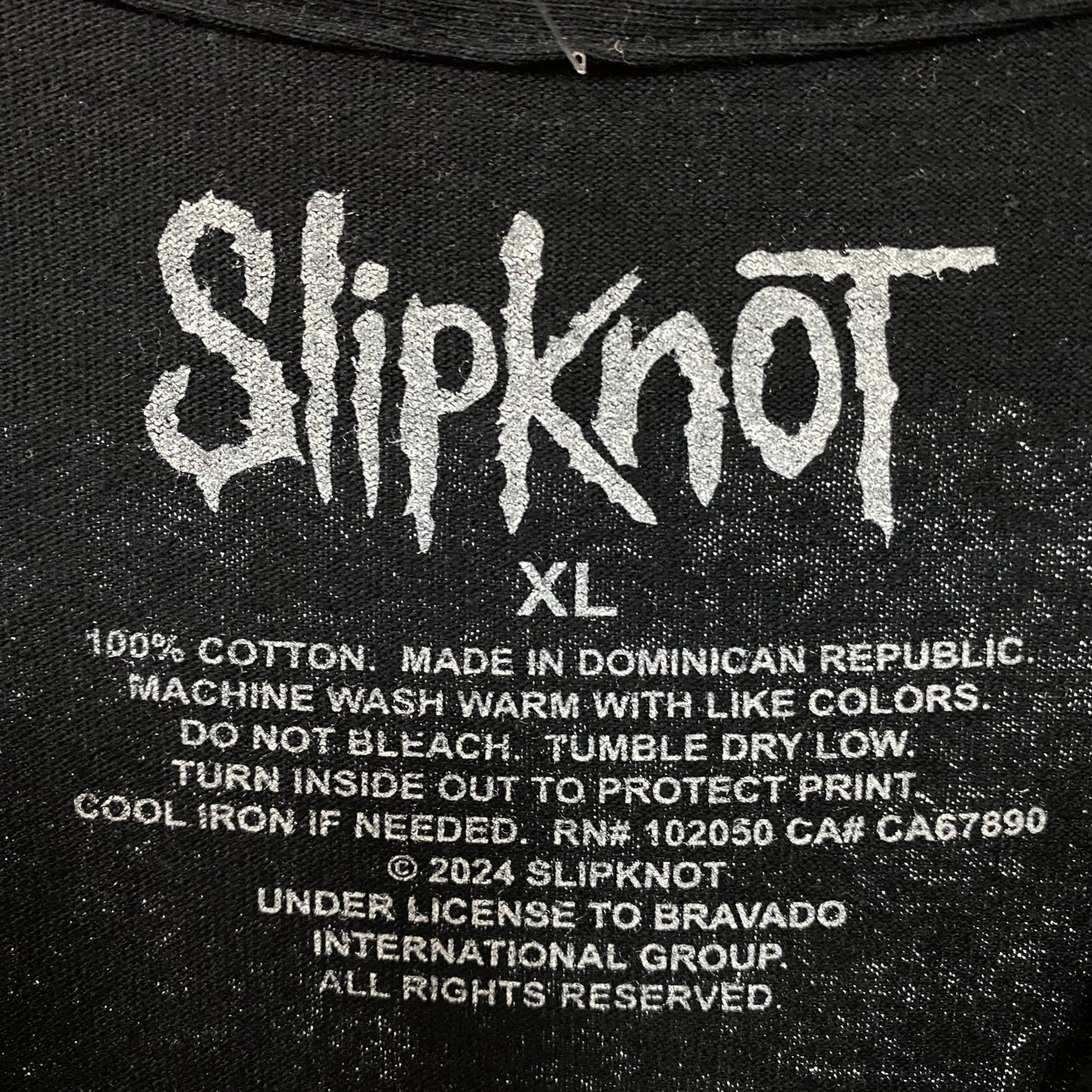 Slipknot Heavy Metal Band Self-Titled Album Cover Art T-Shirt XL