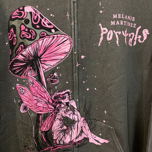 Melanie Martinez Portals Mushroom Fairy Hoodie Zip Up Size Large