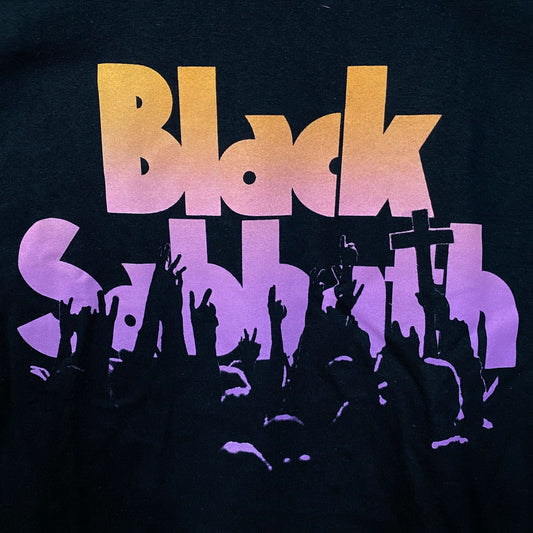 Black Sabbath Crowd Logo Heavy Metal Band T-Shirt XS