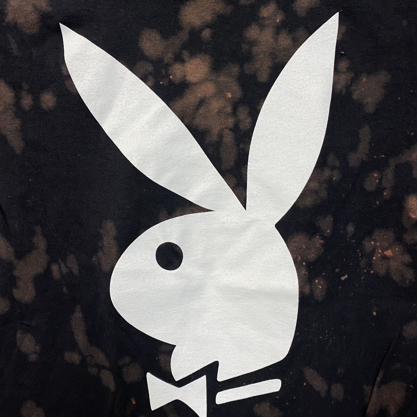Playboy Bleach Tie-Dye Graphic T-Shirt Small