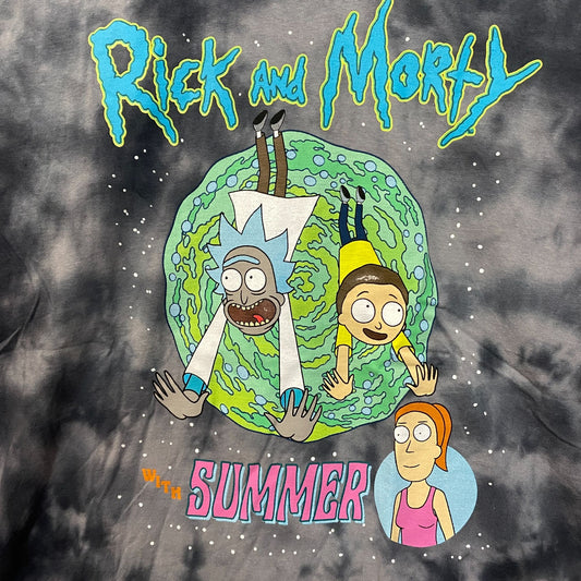 Adult Swim Rick & Morty with Summer Tie Dye T-Shirt Size XL