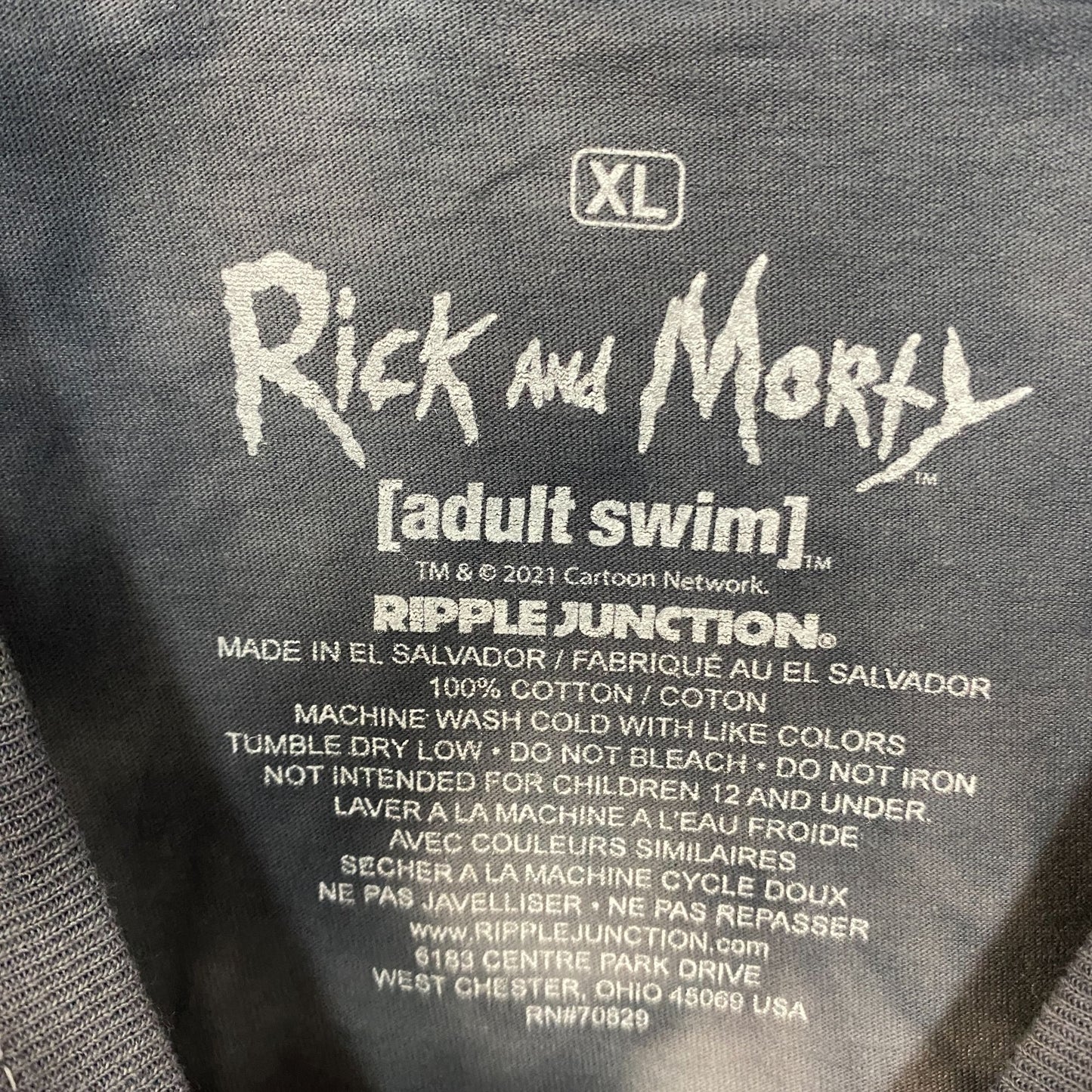 Adult Swim Rick & Morty with Summer Tie Dye T-Shirt Size XL