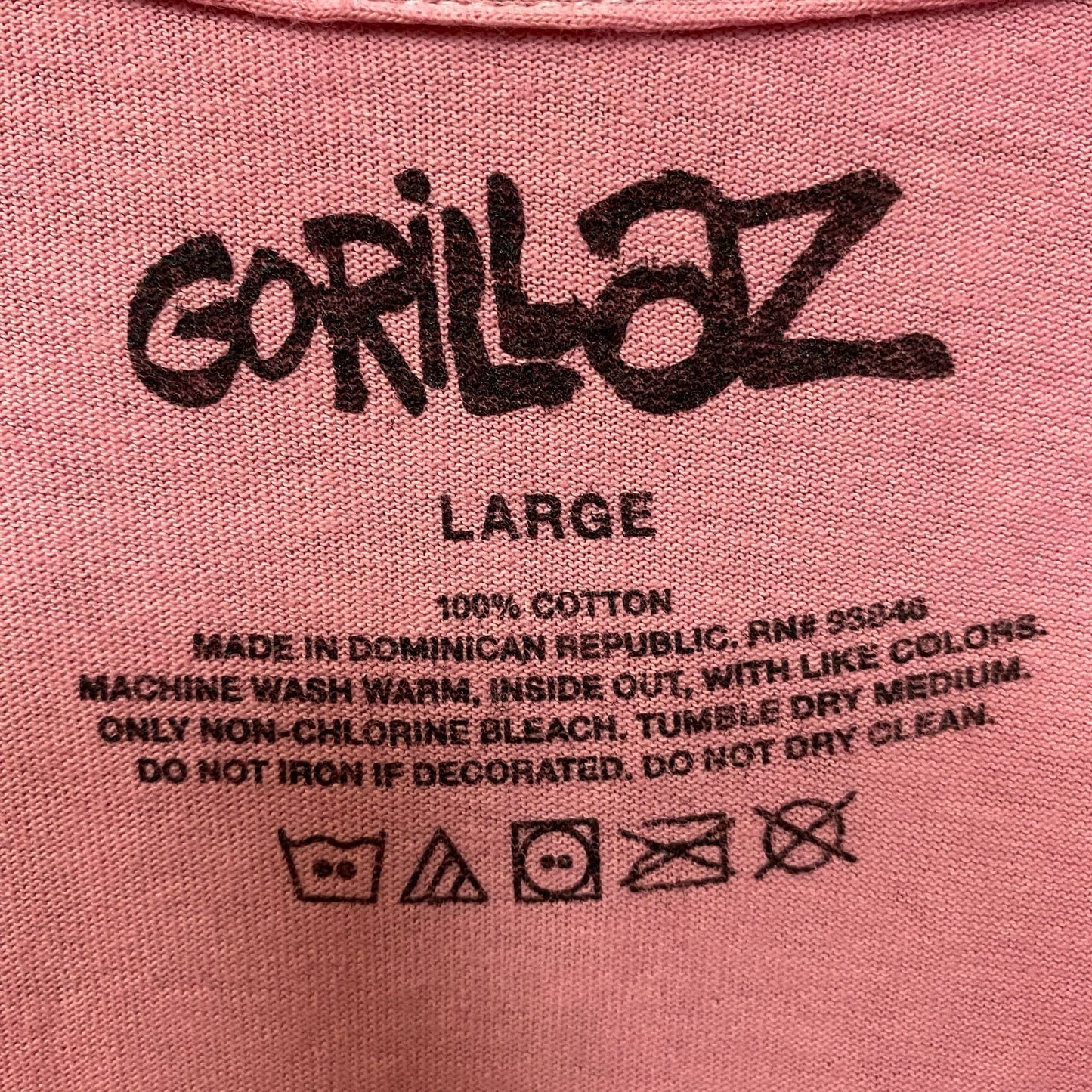 Gorillaz Cracker Island Standing Group Pink T-Shirt Large