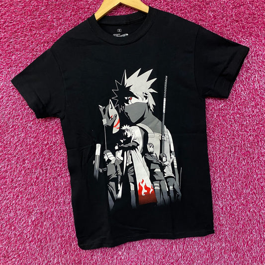 Naruto Shippuden ANBU Black Ops Kakashi Hokages Anime T-shirt Small