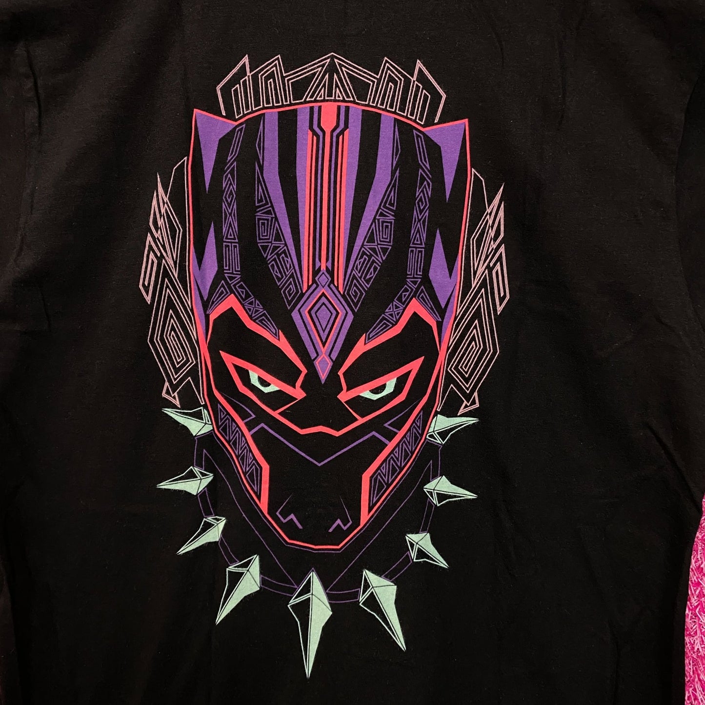 Black Panther Neon T'challa Tshirt size medium