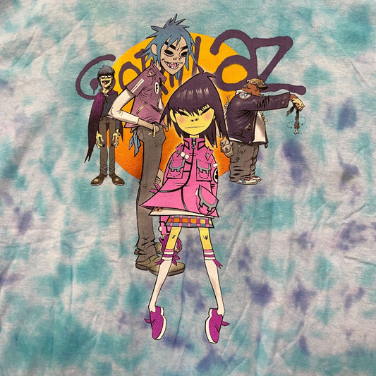 The Gorillaz Phase 1 Celebrity Take Down Rock Tie Dye XL