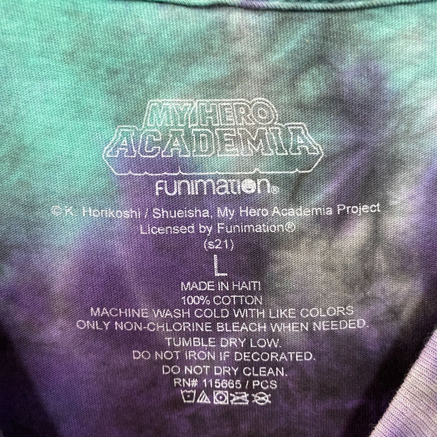 My hero Academia Boku No Hero Academia Plus Ultra Halloween Tie Dye Large