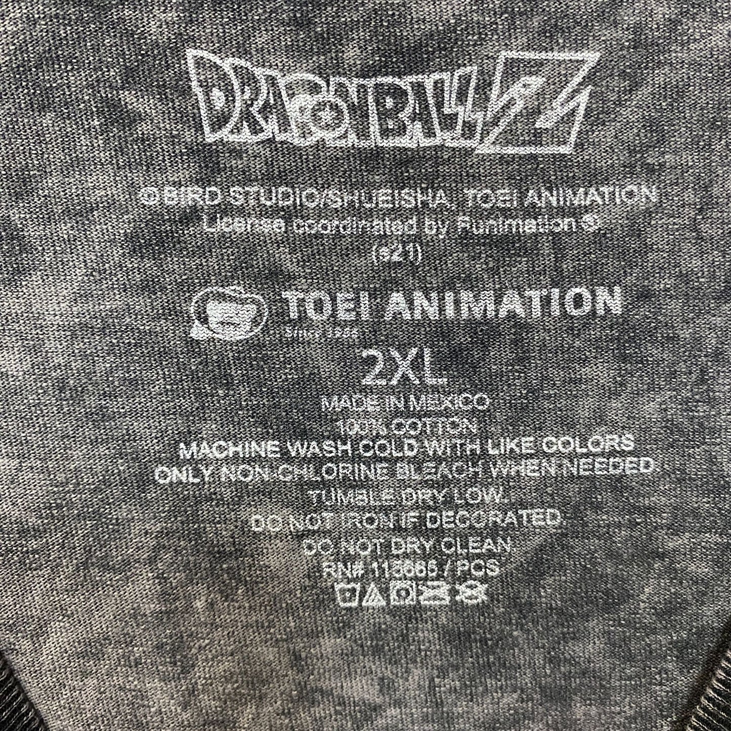 Dragon Ball Z Vegeta Anime Graphic T-Shirt 2XL