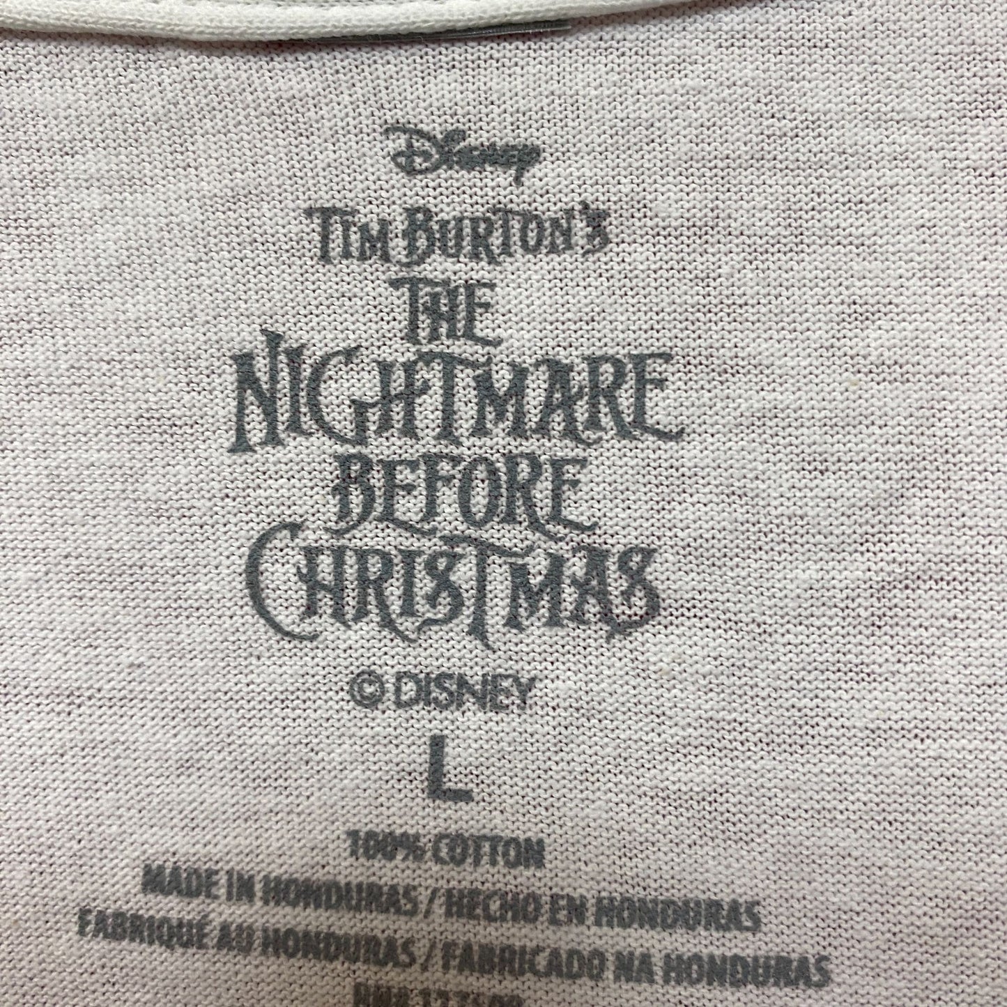 The Nightmare before Christmas Jack Skellington Disney Tee L