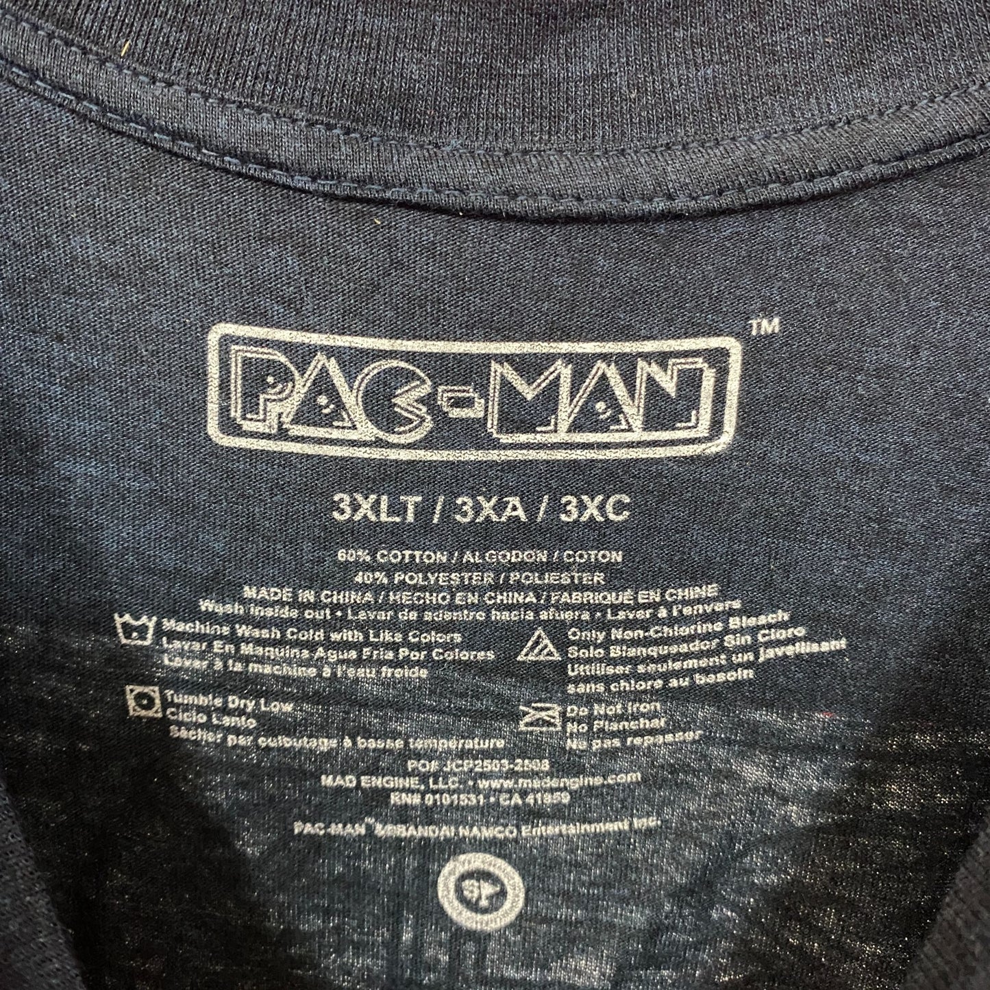 Pac-Man Retro Game T-Shirt 3XL