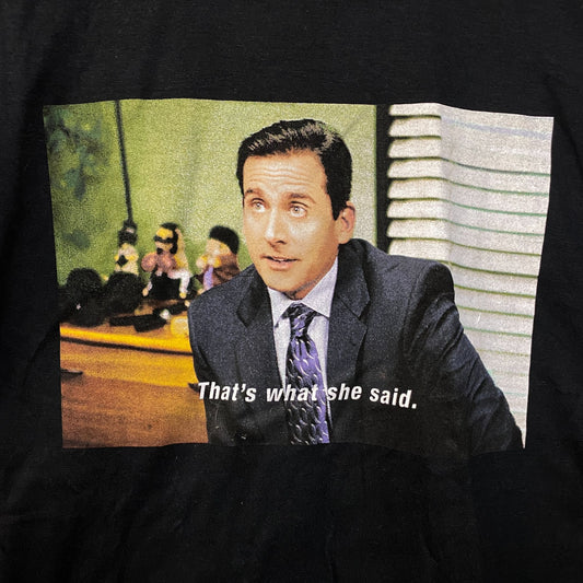 The Office Michael Scott Thats What She Said Meme T-Shirt Small