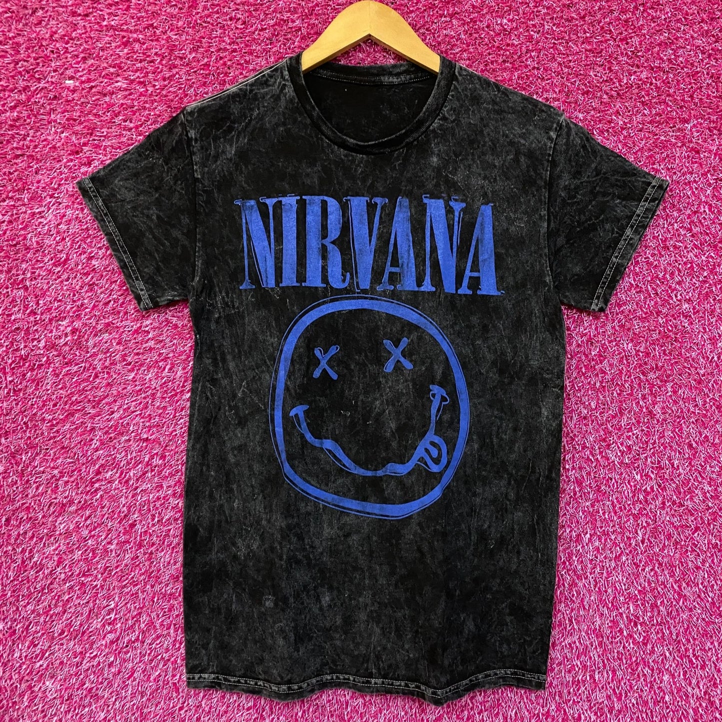 Nirvana Nevermind mineral Wash Grunge Tshirt size Small