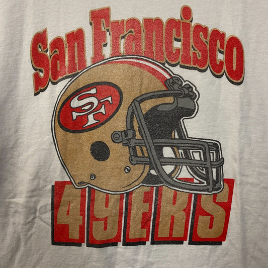 NFL Junk Food San Francisco 49rs White Helmet Logo 2XL