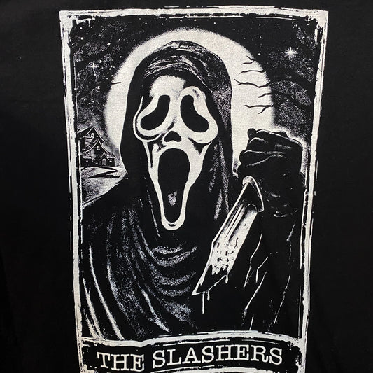 Scream The Slasher Tarot Card Tshirt size Medium