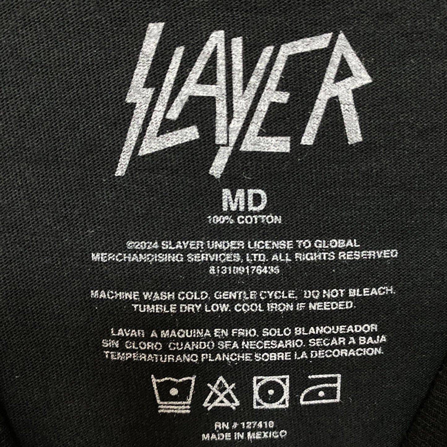 Slayer Magma Skull & Swords Thrash Metal Band T-Shirt Medium