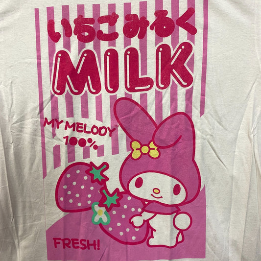 My Melody Strawberry Milk Carton T-Shirt 2XL