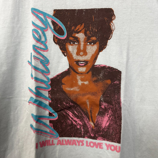 Whitney Houston I will always Love You Womens Tshirt Size Medium