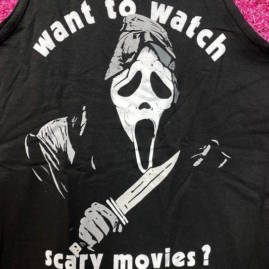 Scream Watch Scary Movies Graphic Design Tank Top Small