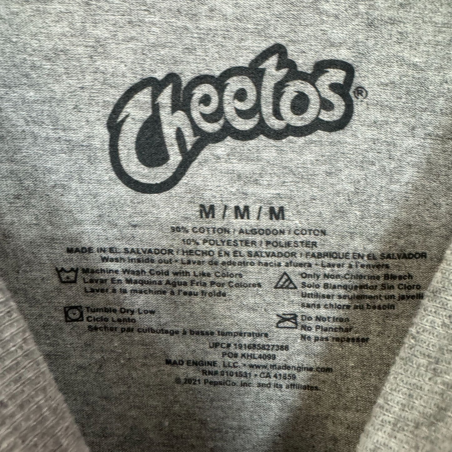 Cheetos Chester the Cheesy Cheetah Frito-Lays Promo Tee M
