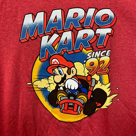 Mario Kart Since 92 Nintendo Racing Game Promo T-Shirt L