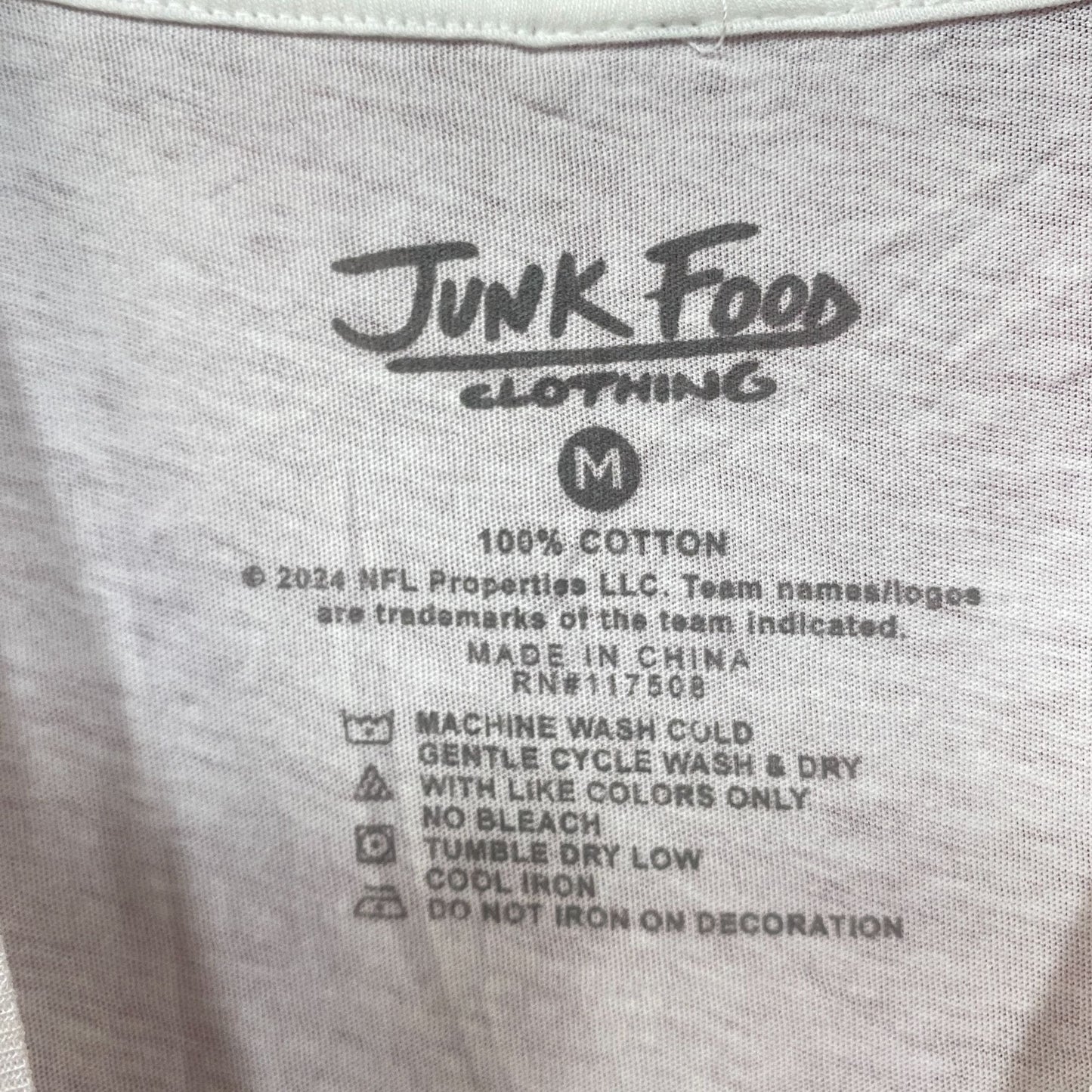 Junk Food Clothing NFL Denver Broncos Sleeveless Cropped T-Shirt Medium