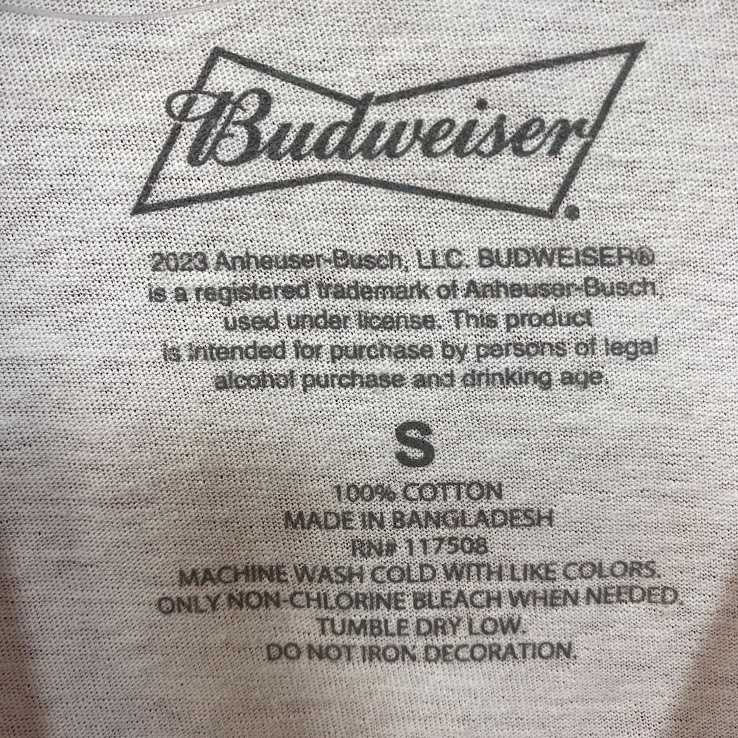 Budweiser King Of Beers Vintage Style T-Shirt Small