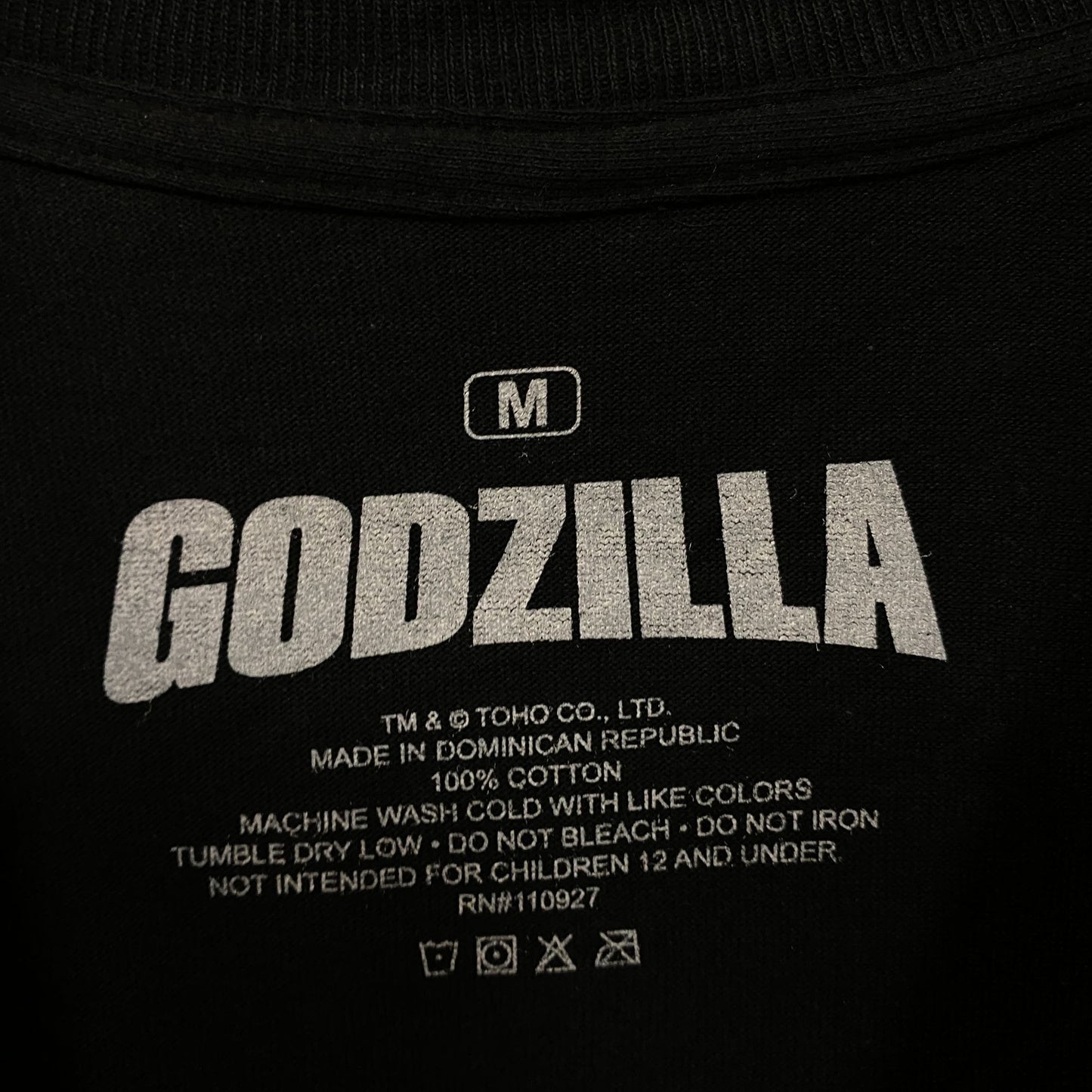 Godzilla World Devastation Tour Double Sided Tshirt size Medium