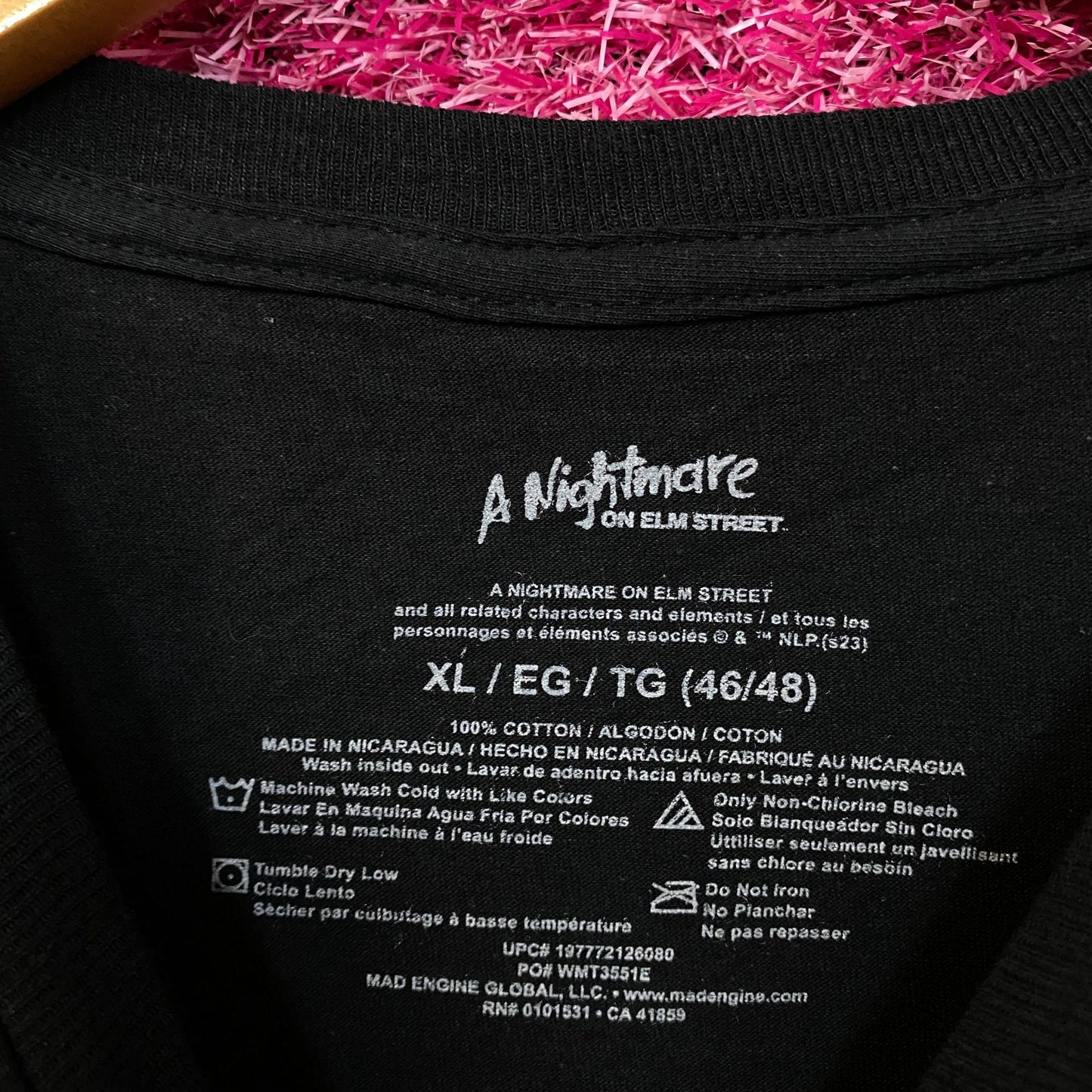 A Nightmare on Elm Street Freddy Krueger The Dream Master Graphic T-Shirt XL