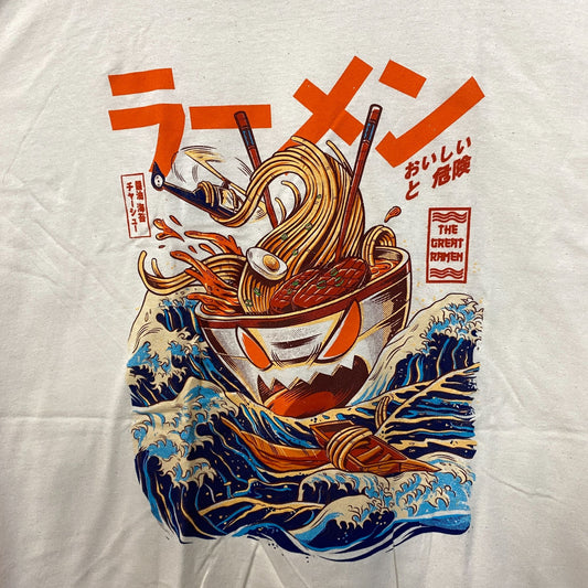 Great Ramen of Kanagawa Kaiju Ramen Threadless Pop Art Tee L