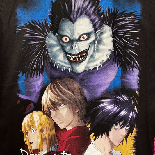 Death Note Ryuk, Light Yagami, Misa Amane and L Anime T-Shirt M