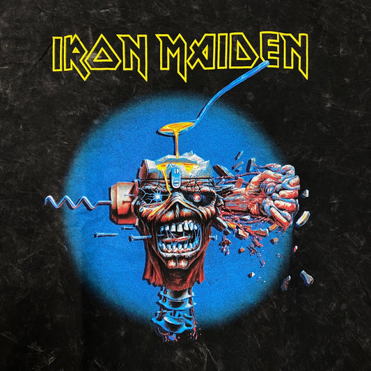 Iron Maiden Can I Play With Madness Mineral wash oversized Tshirt size XL
