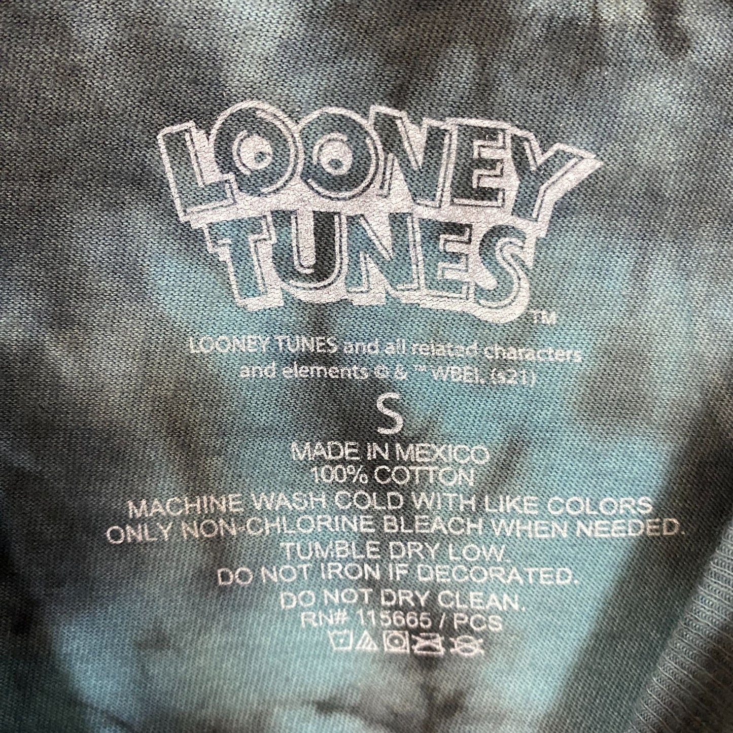 Looney Tunes - Bugs Bunny, Daffy Duck, and Taz- Tie Dye T-Shirt Small
