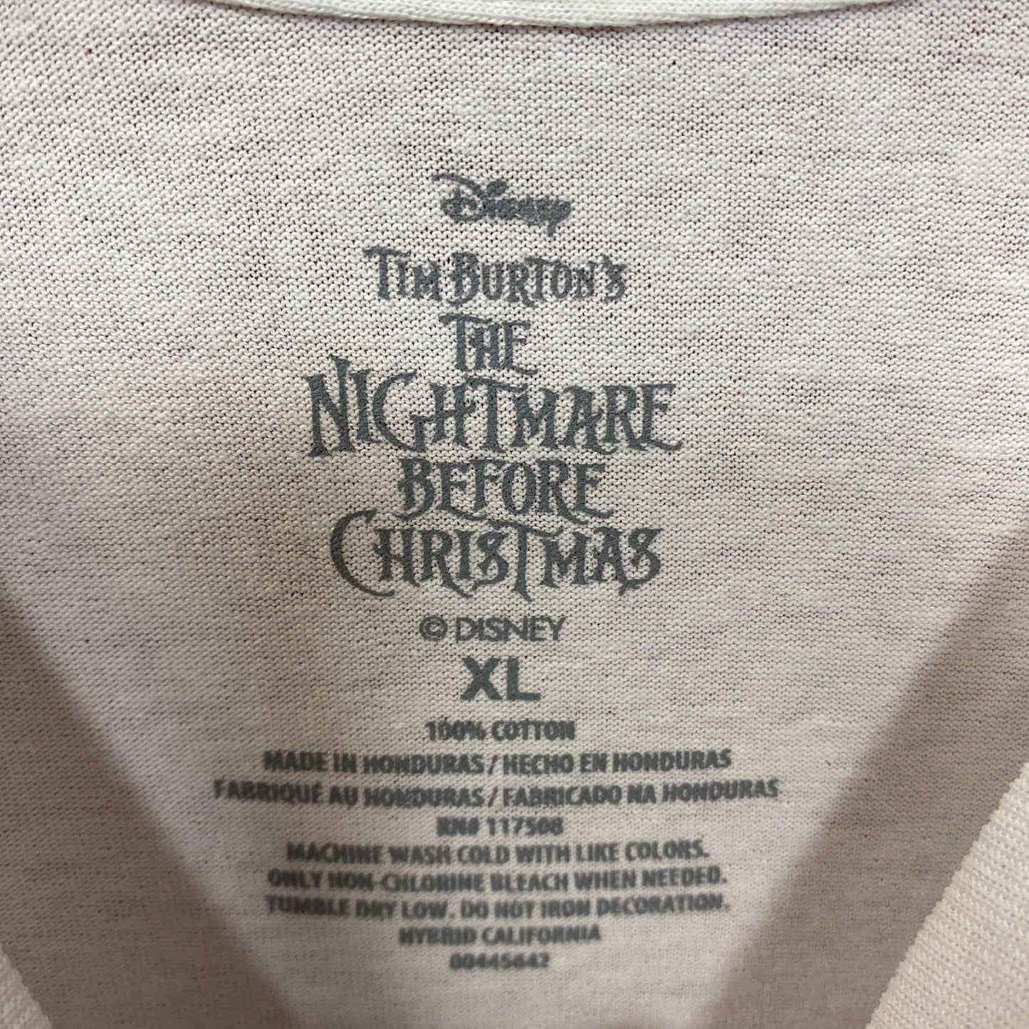 Tim Burton Nightmare Before Christmas Jack Skellington Mad T-Shirt XL