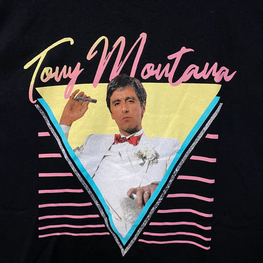 Tony Montana Miami Drug Lord Scare Face Movie Promo Tee L