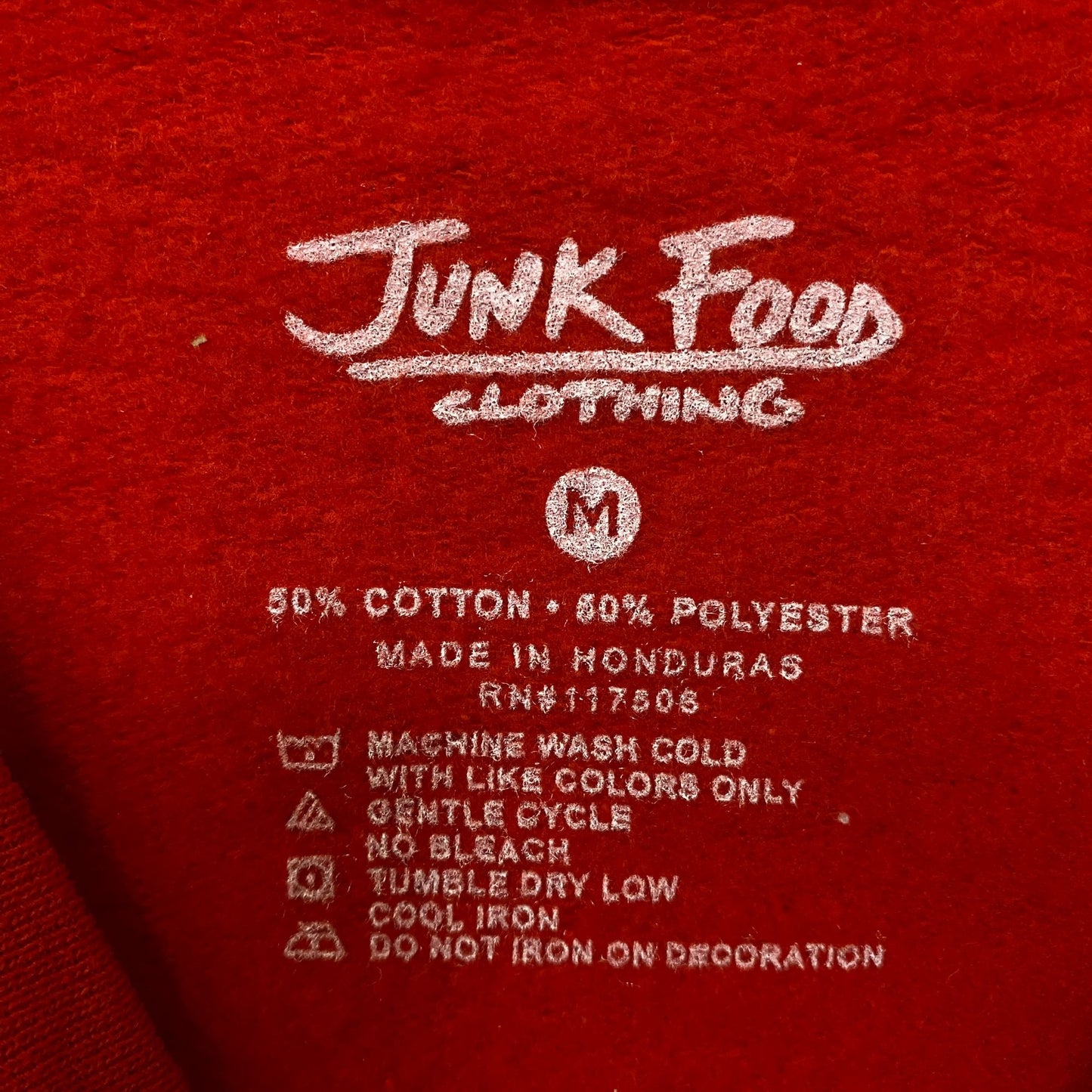 Junk Food Merry Merry Graphic Fleece Sweatshirt Medium