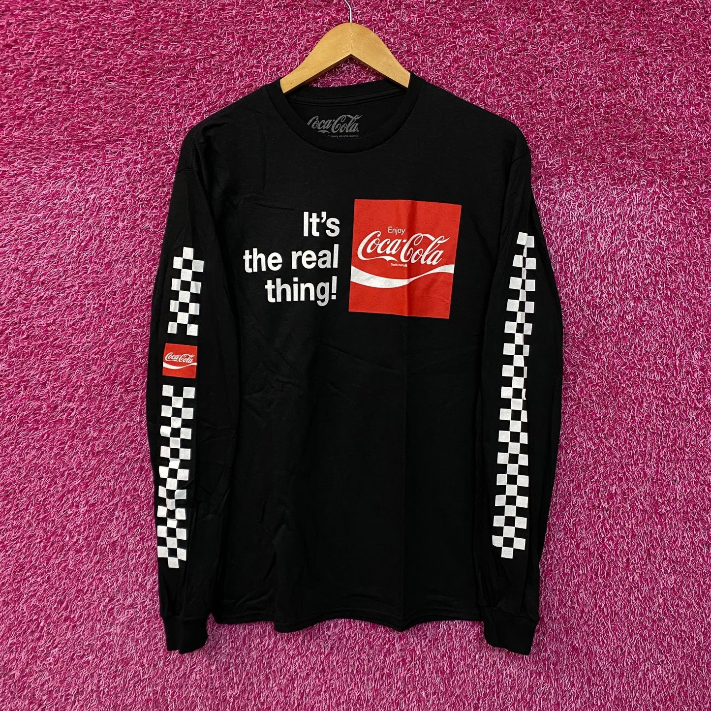 Coca-Cola Its The Real Thing Enjoy Coke Promo Long Sleeve medium