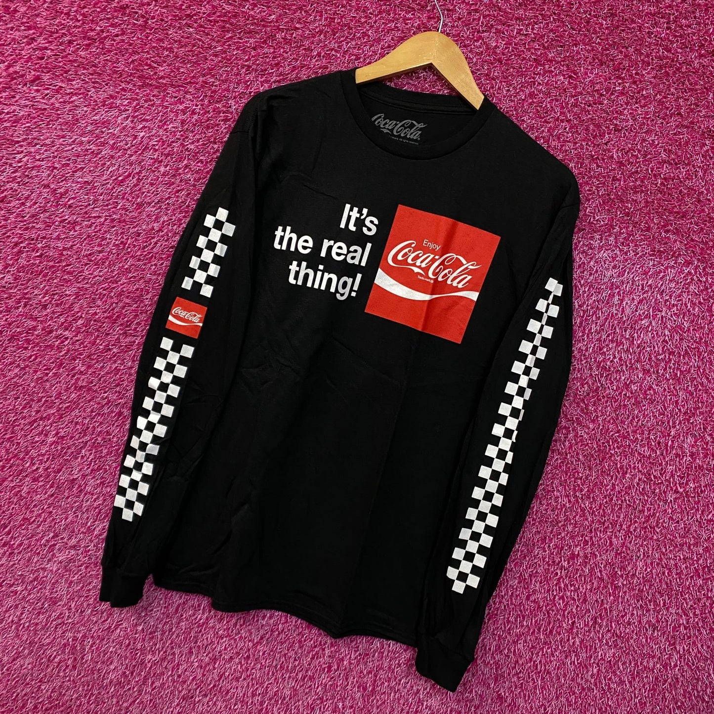 Coca-Cola Its The Real Thing Enjoy Coke Promo Long Sleeve medium