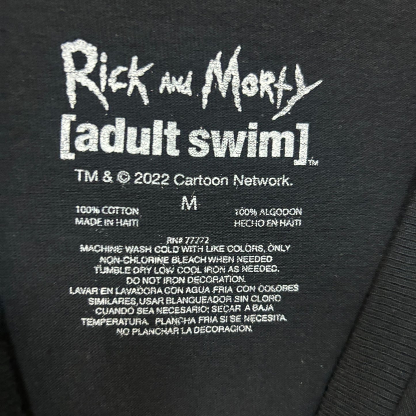 Rick and Morty Rick and the Two Crows Tshirt size medium