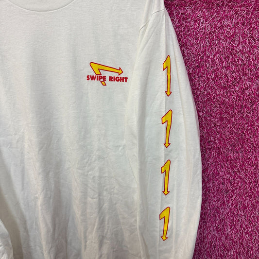 Paradise Swipe Right In N Out Arrow Logo Long Sleeve L